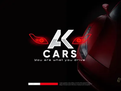 car headlight logo design initial text emblem logo