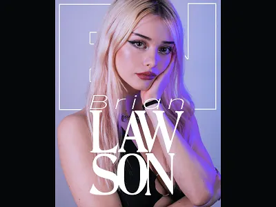 A Lovely Girl Poster. graphic design