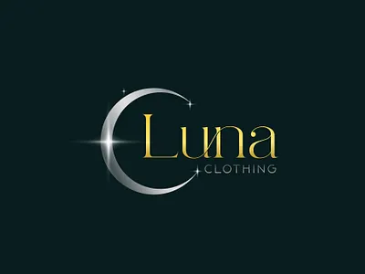 Luna or moon luxury logo company logo luna or moon luxury logo mathan kumar wordmark logo