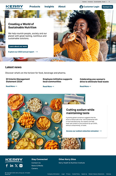 Simple Nutrition Website : Design Workshop branding website