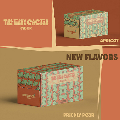 The Tipsy Cactus - Cider branding cider design fictionalcompany graphic design illustration logo