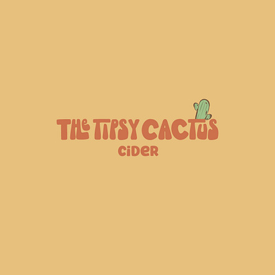 The Tipsy Cactus - Cider branding design fictionalcompany graphic design illustration logo