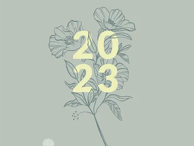 2023 Prayer Guide cover design illustration typography