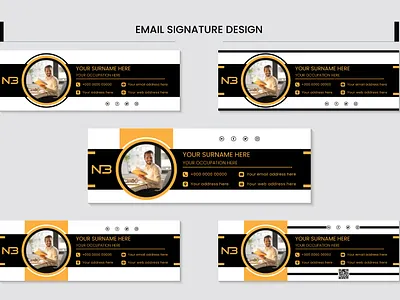 Corporate business email signature template design email signature
