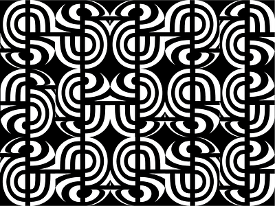 Black + White Abstract Pattern abstract black branding design illustration pattern white