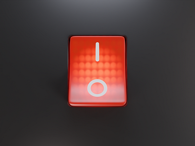 red switch 3d b3d blender design dribbble illustration