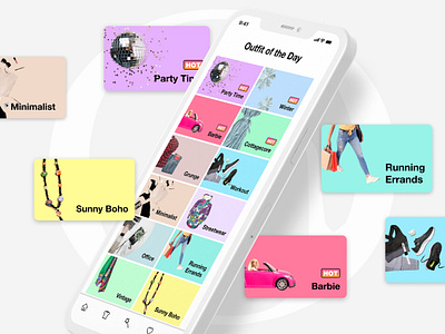 Stylista AI mobile app design ui uiux
