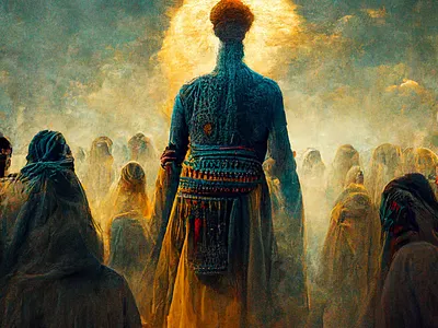 God's Gathering ai artwork painting surreal