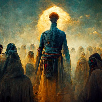 God's Gathering ai artwork painting surreal