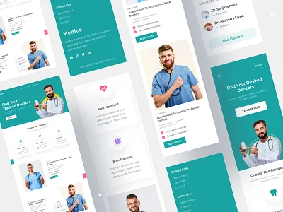 Medical Mobile Responsive app app design apps design doctors medical apps medicals mobile app ui web