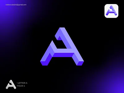 A4 Logo 3d circle a b c d e f g h i j k l m n a4 blockchain branding cryptocurrency geometric hexagon a hexagon cube identity lettering logo designer logodesign logomark minimalist modern logo monogram symbol icon