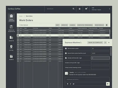Hardware Management Systems concept custom dark darkmode dashboard futuristic greyscale hardware mon monochromatic monochrome pixel table ui