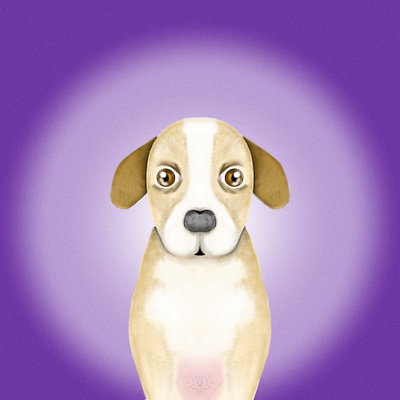 Puppy adorable animals baby dog childish children books cute digital dog drawing illustration kids books lovely puppy