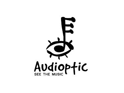 Audio visual logo design artistic audio branding concert creative eye festival illustrated instrument logo logo design multimedia music note sound visual