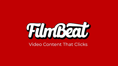 FilmBeat — Logo Animation 2d after effects animation bright elastic film handwritten inspiration logo modern motion motion graphics typography