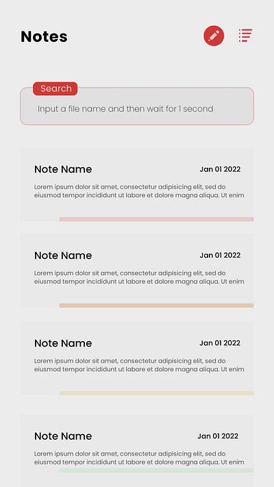 Notes App Landing Page graphic design mobile design ui