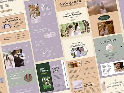 Asyana Newsletter Templates brand branding canva graphic design layout mailchimp newsletter pastel presentation templates ui