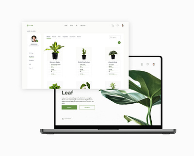 Leaf Website ui ux