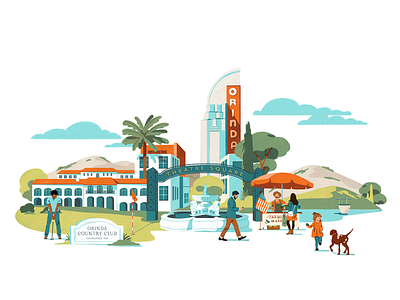 California Cities california character city design dog fagostudio illustration people texture usa
