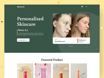 QOVES- Skinstric Skincare Products Website Design beauty beauty and cosmetics beauty shop clean cosmatic cosmetic products creative design dermatology female skin care skin care skincare skincare product trending design ui uiux woman