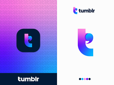 Tumblr Icon Design Challenge by Freelancer Iqbal app icon app icon design branding design icon design icon design challenge icon mark logo logo design logo designer logo mark logos mark minimalist modern icon design modern logo monogram tumblr tumblr icon design tumblr logo design