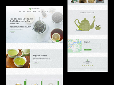 Green Tea Web Explore 3d bitmate bitmate studio bitmatestudio bottle branding creative design green tea home page landing page natural online tea shop tea typography ui web web design website website design