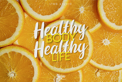 Yuzu The Yellowish Font Duo font font display font duo fresh typeface typography