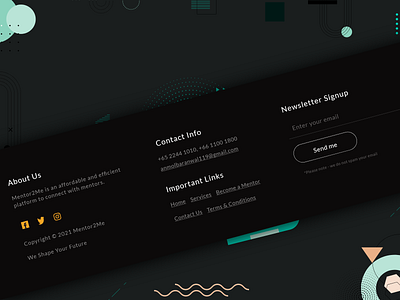 Footer Design footer layout modern design navigation typography ui ux web design