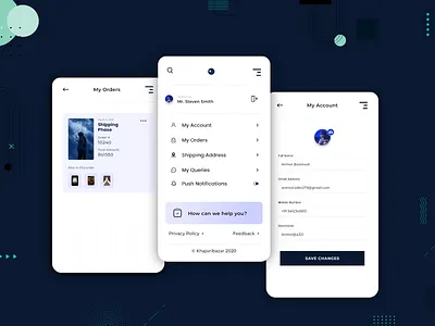 User Dashboard branding dashboard layout mobile design modern design typography ui user account ux