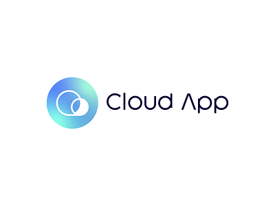 Cloud App app brand branding cloud design graphic design illustration logo logo design minimal modern ui wether