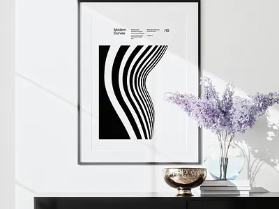 Modern Curves 10, Modern Architecture Design Poster architect bauhaus black curves design design helvetica illustration minimal modern architecture poster poster design print poster stripes typography ui