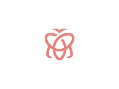 Butterfly Logo, Line Art Butterfly Logo butterfly logo minimalist salon logo spa logo women logo