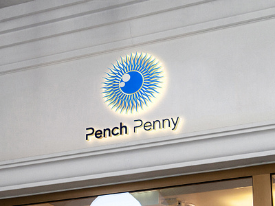 Logo-Design-Blue-Care-Penny-Pench-Eye-Focus-Contart-Retina-Uniqu blue branding bright business care contart design education eye focus graphic design illustration logo logo design pench penny retina round solutions vector
