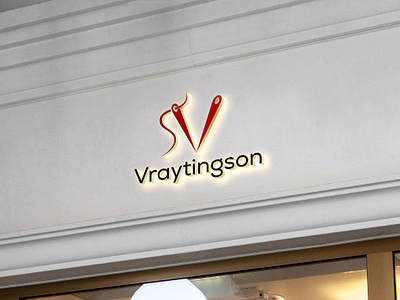 Logo-Design-V-Letter-Typography-Sewing-Unique-Thread-Workshop abstract branding business design education graphic design illustration legal letter logo logo design retro sewing solutions thread typography unique v vector workshop