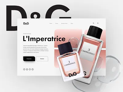 L'eau de toilette L'imperatrice D&G banner branding design product design ui