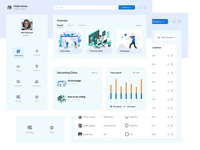 Learning Management system ui