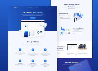 Bifröst - website design ai insurance insurtech reinsurance saas web design website design