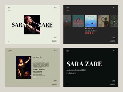 Musician Portfolio design music musician one page portfolio product design single page ui ux web web design