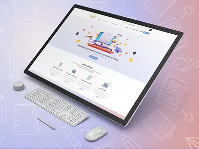 Education & Quiz Web Ui Design educationwebdesign quiz quizwebdesign ui ux webdesign website webui