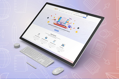 Education & Quiz Web Ui Design educationwebdesign quiz quizwebdesign ui ux webdesign website webui
