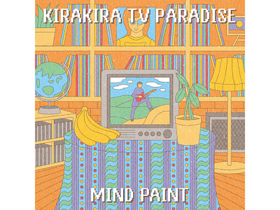 KIRAKIRA TV PARADISE branding cd design graphic design illustration music musician records rock rockband vector