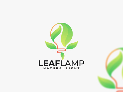 Leaf Lamp app branding design graphic design icon illustration leaf coloring leaf lamp logo leaf logo logo ui ux vector