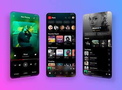 YouTube Music Mobile adobe xd android branding clean design google graphic design illustration ios logo minimal mobile music product design ui user experience user interface ux youtube