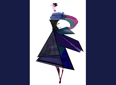 Dress kod branding design digital illustration digital painiting dress dress design fashion concept fashion design france graphic design haute couture illustration