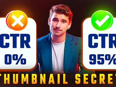 CTR Thumbnails: The Secret to More Clicks & Views! 3d ctrsecrets fiverrdesigner graphic design logo motion graphics thumbnailsmatter ui youtubegrowth youtubeseo