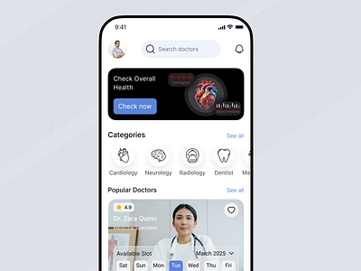 Doctor appointment app design app consultation app design doctor doctor appointment doctor appointment app doctor appointment app design doctor booking app healthcare app madicale care medical app medical app design medical booking app mobile schedule app ui virtual consulation