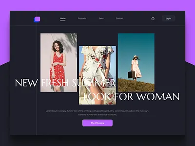 A Streamlined Fashion Trend Website UX Design fashionweb landingpage uiux webdesign website