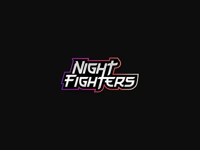 NightFighters - #LogoWars YouTube Contest SemiFinal) branding creativo design esports fighters game logo gamer gaming graphicleo logo logo wars logotipo logotype logowars marco marcocreativo night nightfighters typography vector
