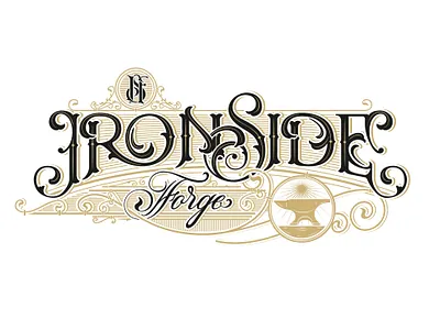 IronSide Forge blacksmith branding custom customlogo forge forged lettering letteringart logo logo design logodesigner victorian victorianlettering victorianlogo victoriantype vintage vintagelogo