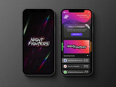 NightFighters - Applications 2 branding creativo design esports gamer gaming graphic graphicleo illustration logo logo wars logotipo logotype logowars marcocreativo typography vector